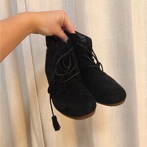 Dr. Scholl's Black Lace Up Boots